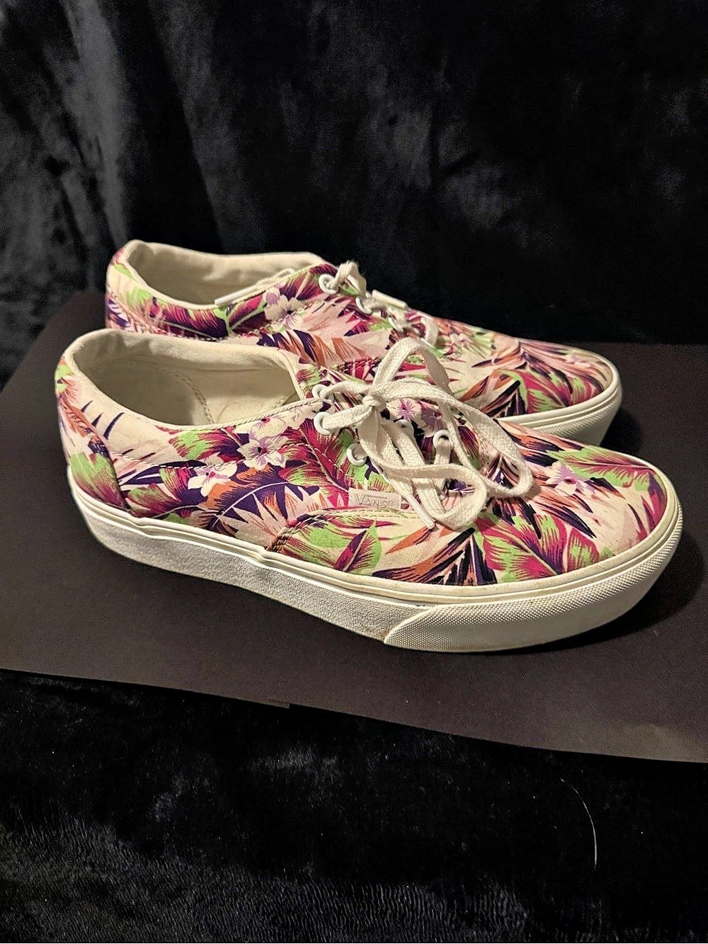 Vans Floral Sneakers in Pink & Green